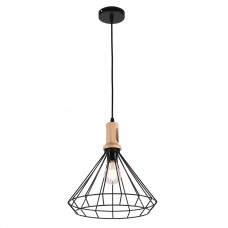 Люстра подвесная 1*60Вт E27 MD.0910-1-P BK
