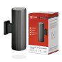 Светильник уличный настенный НБУ LINE-2хA60-BL черный IP54 IN HOME
