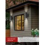 Светильник уличный настенный НБУ LINE-2хA60-BL черный IP54 IN HOME