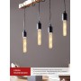 Лампа светодиодная LED-T30-deco gold 7Вт 230В Е27 3000К 720Лм 185мм золотистая IN HOME