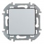 Переключатель 1-клавишный проходной Legrand INSPIRIA, алюминий, 673652