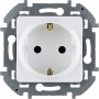 Розетка с заземлением, со шторками Legrand INSPIRIA, белый, 673730