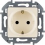 Розетка с заземлением, со шторками Legrand INSPIRIA, слоновая кость, 673731