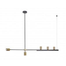 Люстра Рия латунь L120 h116/86/46 GU10 5*5W+Led 12W (3000K) (лампы в комплекте)