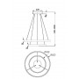 Подвесной светильник Maytoni Rim 3000K 61Вт MOD058PL-L55B3K