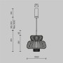 Подвесной светильник Намики Namiki 2700-4000К 14Вт MOD465PL-L12BK1