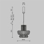 Подвесной светильник Намики Namiki 2700-4000К 14Вт MOD465PL-L12BK3