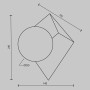 Настенный светильник (бра) Кубео / Cubeo G9х1 MOD445WL-01B