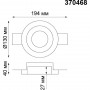 370468 NT19 070 белый Встраиваемый под покраску светильник IP20 GU10 50W 220V YESO
