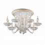 Люстра потолочная 2698/8C белый с позолотой/хрусталь BARRA ODEON LIGHT