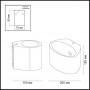 Настенный светильник 3550/1W белый гипсовый GIPS ODEON LIGHT