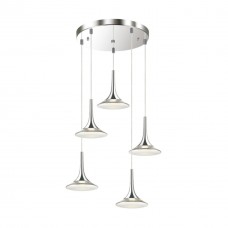 Люстра 4096/5 хром/прозрачный FOZZI ODEON LIGHT Люстра 4096/5 хром/прозрачный FOZZI ODEON LIGHT