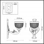 Бра 3998/1W бронзовый PIEMONT ODEON LIGHT