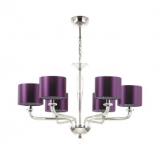 Люстра 4726/6 хром/стекло/фиолетовый VOSTA ODEON LIGHT