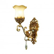 Бра 2802/1W коричневый/золото/стекло/хрустальные подвески SAFIRA ODEON LIGHT