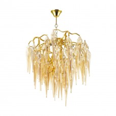 Люстра 4718/5 золотой/янтарный FOSCARA ODEON LIGHT Люстра 4718/5 золотой/янтарный FOSCARA ODEON LIGHT