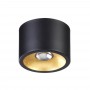 Потолочный накладной светильник 3878/1CL черный с золотом GLASGOW ODEON LIGHT