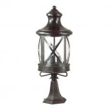 Уличный светильник на столб 4045/3B черный/золотая патина SATION ODEON LIGHT