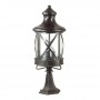 Уличный светильник на столб 4045/3B черный/золотая патина SATION ODEON LIGHT