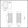 Настенный светильник 4287/2W черный, металл AD ASTRUM ODEON LIGHT