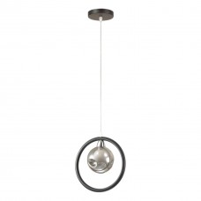 Подвес 3982/1 матовый черный/дымчатое стекло MAGNO ODEON LIGHT