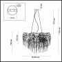 Люстра 4719/5 серебристый/прозрачный FOSCARA ODEON LIGHT
