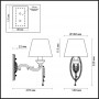 Бра 3280/1W хром FEMINA ODEON LIGHT