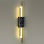 4361/10WL MIDCENT ODL23 174 черный мрамор/золотистый металл Настенный св-к IP20 LED 10W 3000K 625Лм MARMI