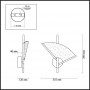 Бра 4651/7WL черный/золотой/прозрачный VENTA ODEON LIGHT