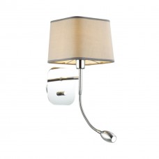 Бра с подсветкой 4115/2W хром/серый EDIS ODEON LIGHT