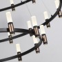 5009/204L L-VISION ODL23 387 матовый черный/ ант.бронза/белый/металл/акрил Люстра LED 204W 4000K 8074Лм CANDEL