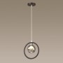 Подвес 3982/1 матовый черный/дымчатое стекло MAGNO ODEON LIGHT