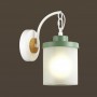 Бра с выкл. 4652/1WA белый/зеленый /дерево/белый SMILY ODEON LIGHT
