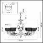 Люстра 3998/8 бронзовый PIEMONT ODEON LIGHT