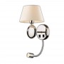 Бра c подсветкой 2195/1A хром/абажур/бежевый HOTEL ODEON LIGHT
