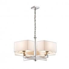 Люстра 2421/4 хром/абажур/кремовый NORTE ODEON LIGHT