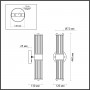 Настенный светильник 4944/2W черный KEPA ODEON LIGHT