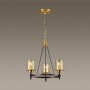 Люстра 4656/3 золотой/черный/янтарный DOGANA ODEON LIGHT