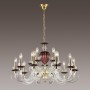 Люстра 3929/15 золотой/бордовый/красный SIENA ODEON LIGHT
