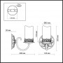 Бра 2690/1W коричневый/стекло MELA ODEON LIGHT