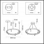 Подвесной светильник 4317/58L белый FONDA ODEON LIGHT