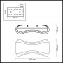 Настенный светодиодный светильник Odeon Light Farfi 3894/8WG