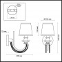 Бра 4182/1W хром/хрусталь/белый LIRIA ODEON LIGHT