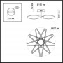 Люстра потолочная 4026/73CL хром/белый BROLLO ODEON LIGHT