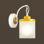Бра с выкл. 4652/1WB белый/желтый /дерево/белый SMILY ODEON LIGHT