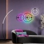 4380/10FL HIGHTECH ODL23 121 черный/металл Напольный светильник IP20 RGB динамическая подсветка LED 10W с выключателем на шнуре/пульт ПДУ 3000K ARCHIE