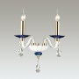 Бра 4600/2W золото/белый/синий/хрусталь ELEFI ODEON LIGHT