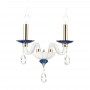 Бра 4600/2W золото/белый/синий/хрусталь ELEFI ODEON LIGHT