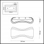 Настенный светодиодный светильник Odeon Light Farfi 3894/8WS