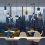 Подвес 4612/5L синий/прозрачный LARUS ODEON LIGHT